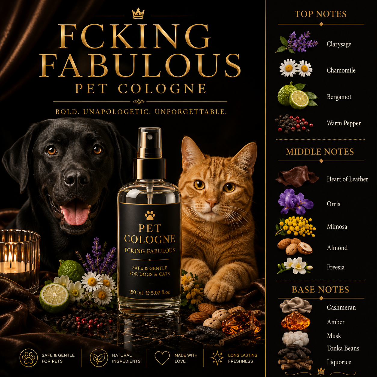 2 x Pick N Mix Pet Cologne